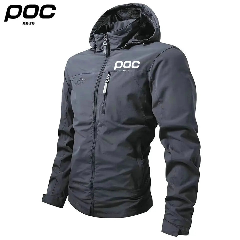 MOTO POC Cycling Rain Jacket Waterproof Impermeable Outdoor Sports Hiking Cycling Jacket for Men MTB Bicycle Clothing