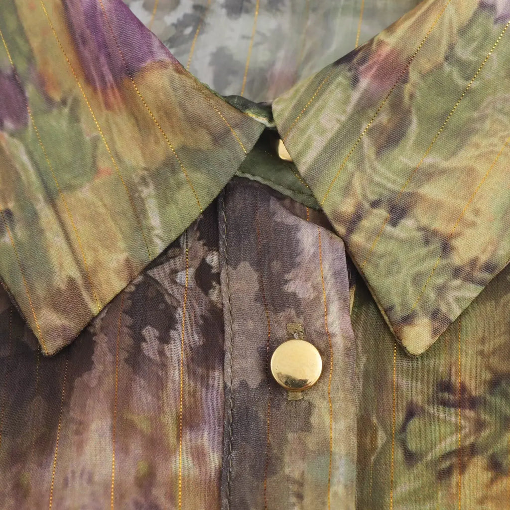 European And American Style Foreign Trade New Sweet And Western Style Dress With Belt And Metal Color Line Printed Dress