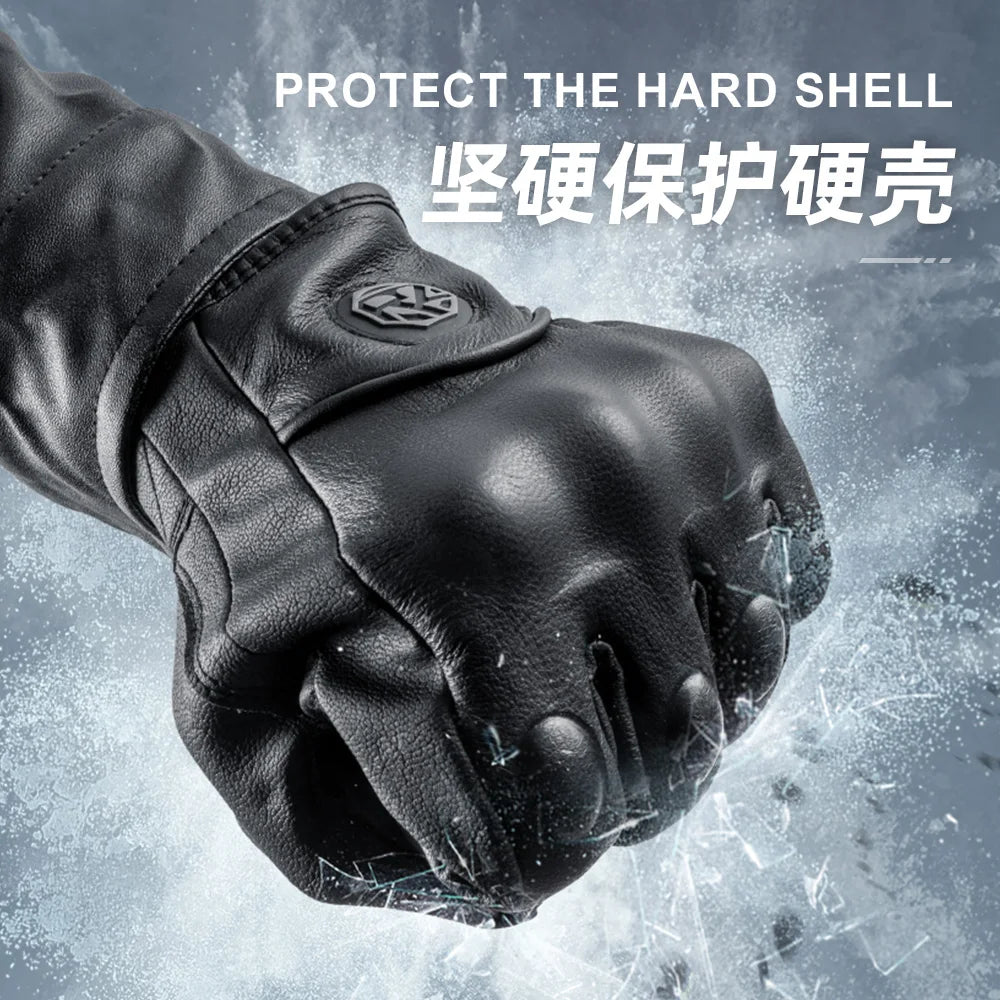 ORZ motorcycle riding gloves, goatskin, full-finger gloves, gloves for motorcycles, gloves
