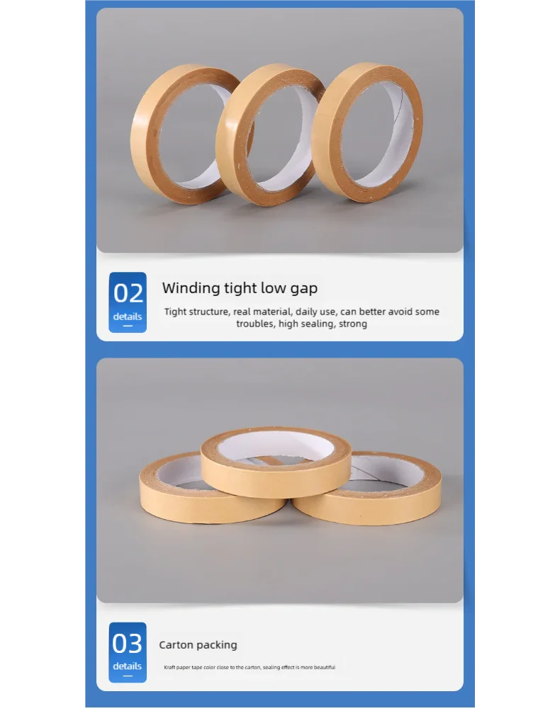 Paper Packaging Tape | Kraft Adhesive Tape for Cartons, Moving & Masking