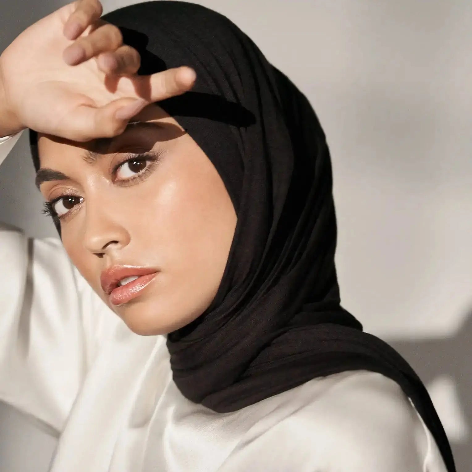 29Colors Hijab Scarf Solid Muslim Long Scarves Turban Shawl Elastic Cotton Arab Headscarf Head Wraps Saudi Hijabs