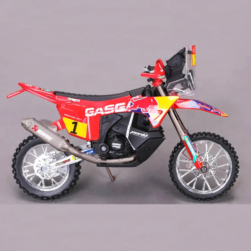 Bburago 1 18 Scale KTM GasGas RX450F 2021 Dakar Rally Alloy Die Cast Motorcycle Model
