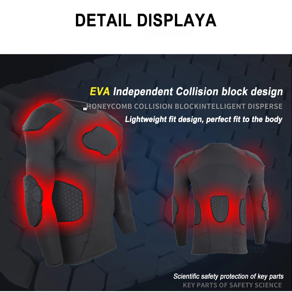 Motorcycle Jacket Armor for Men Moto Protection Motorbike Motocross Racing Base Layer Protective Gear