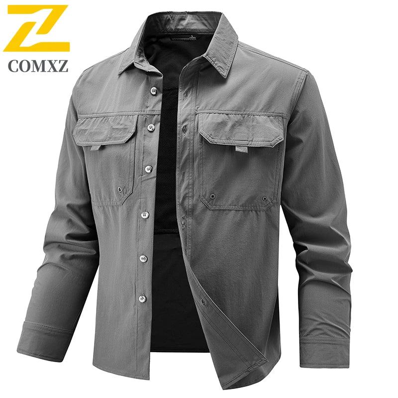 Men’s Breathable Long Sleeve Work Shirt