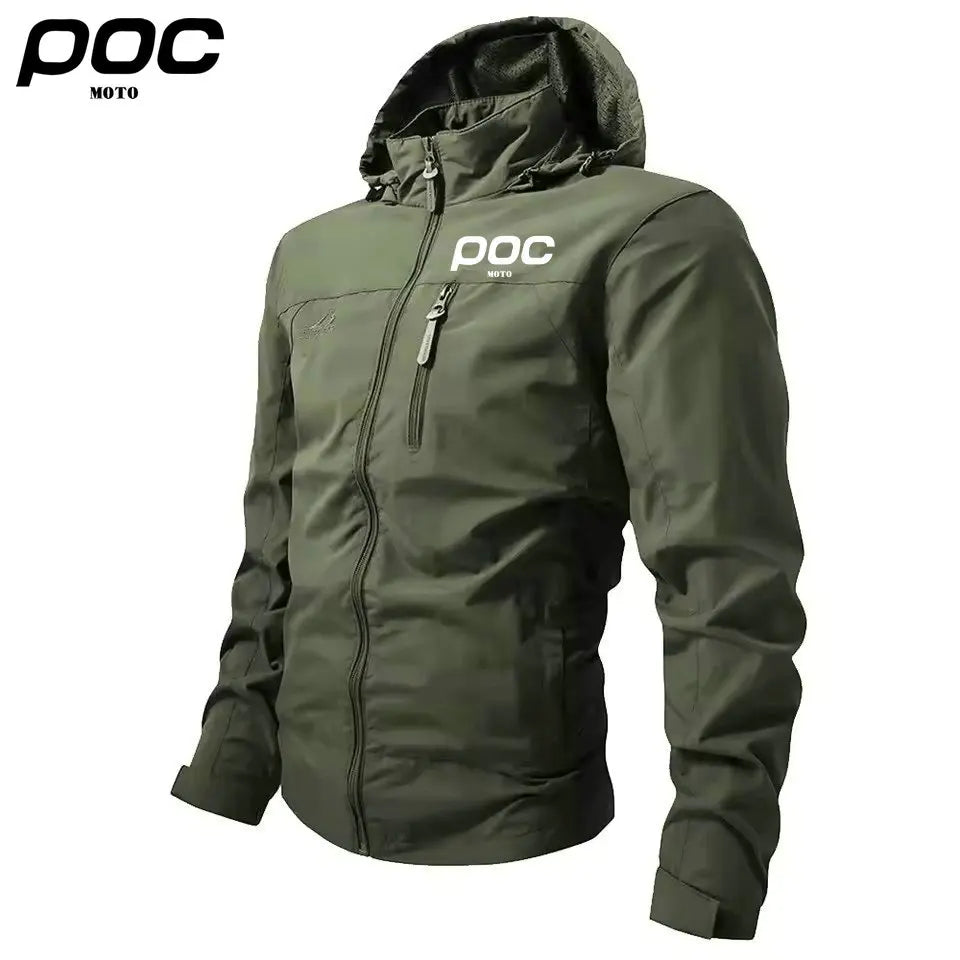 MOTO POC Cycling Rain Jacket Waterproof Impermeable Outdoor Sports Hiking Cycling Jacket for Men MTB Bicycle Clothing