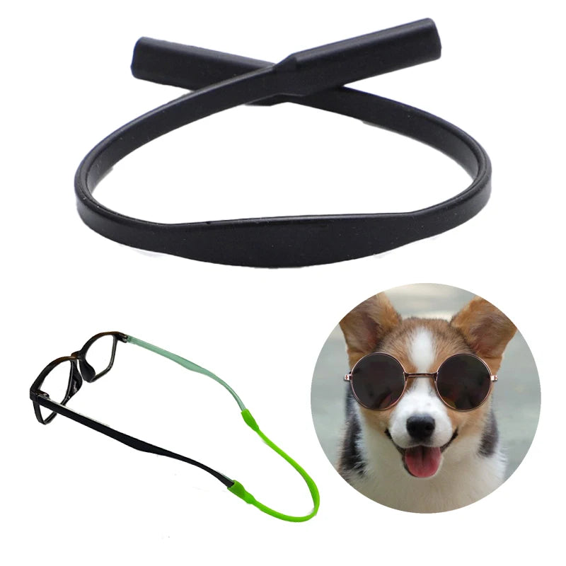 Pet Anti-Slip Glasses Strap Silicone Sunglasses Lanyard