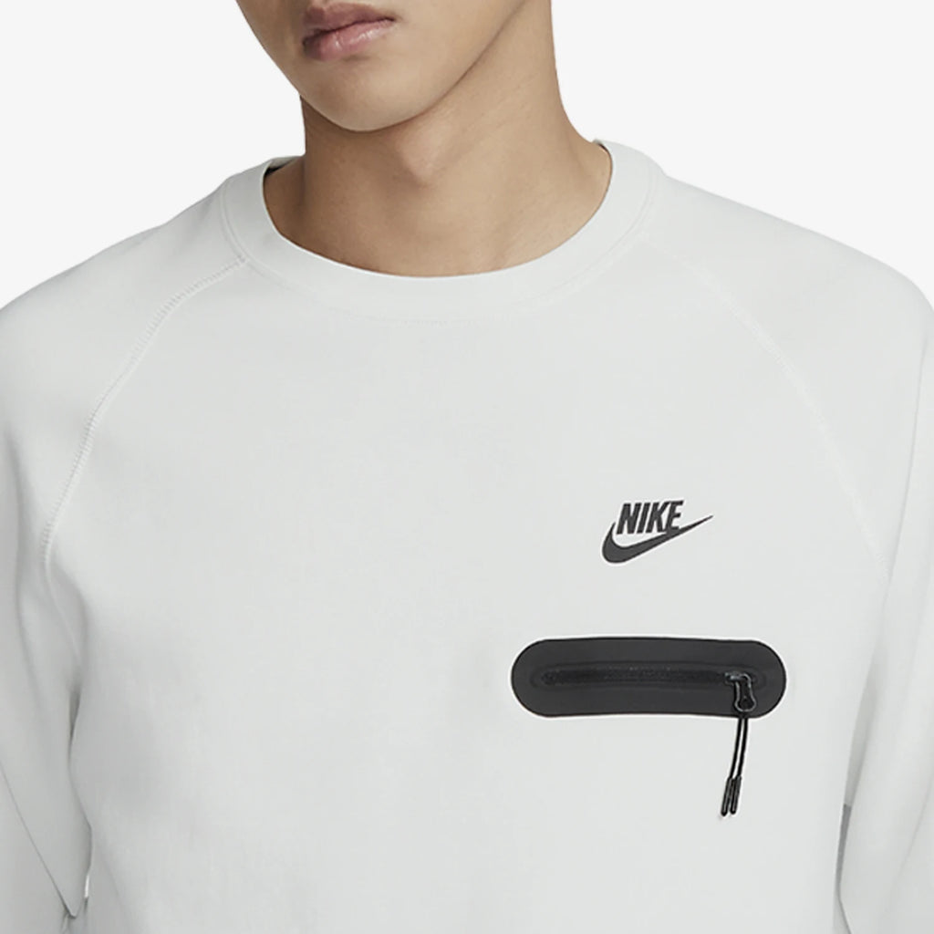 Men’s Tech Fleece Sweatshirt – Loose Fit Round Neck Casual Pocket