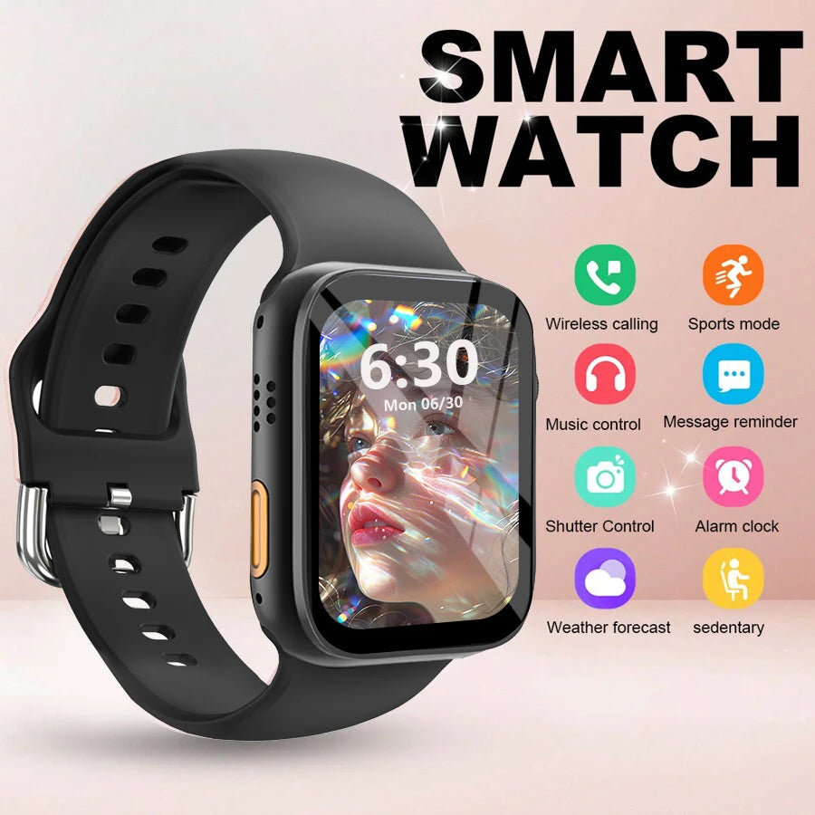 Smart Watch with 2.01'' HD Display – Wireless Calling, Message Notifications, Fitness Tracking, Music Control for Men & Women