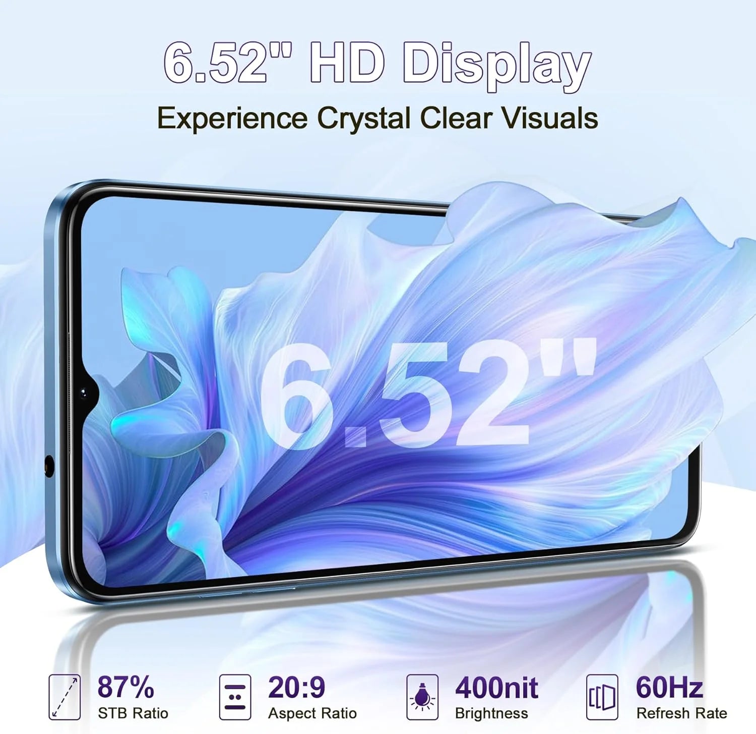 OUKITEL C57 Pro 4G Smartphone 16Go (4 + 12) RAM /128go ROM - 6.52 13MP Android 14 Phone Portable mAh GPS Double SIM - trendingshoping.com