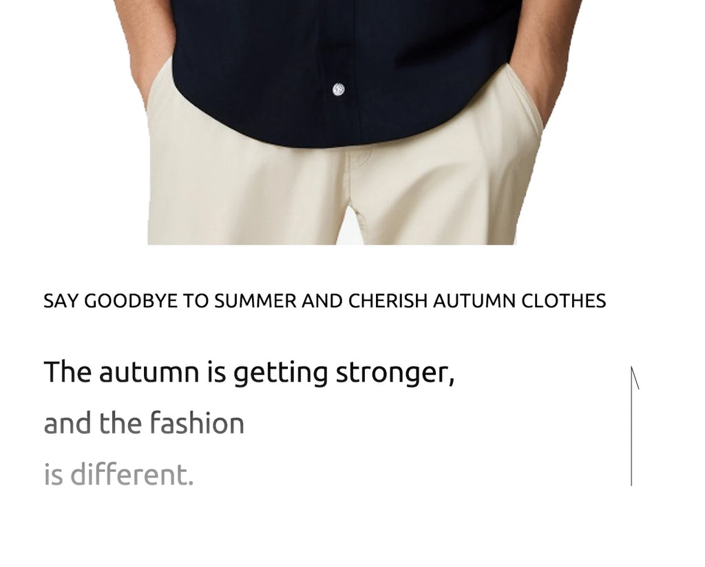 Men’s Casual Long Sleeve Embroidered Shirt Streetwear Style