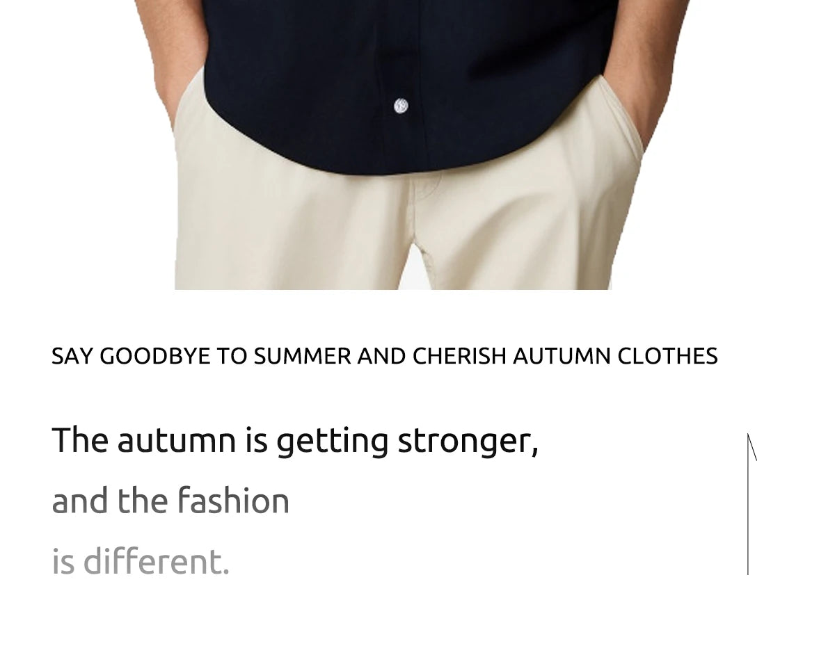 Men’s Casual Long Sleeve Embroidered Shirt Streetwear Style