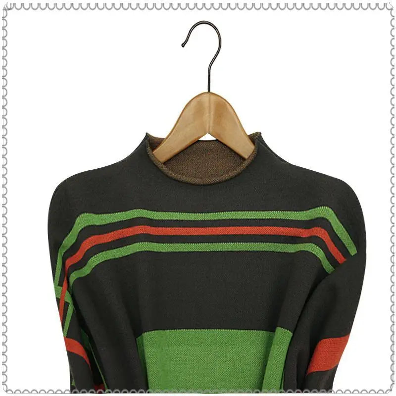 Western Style Sweater Dress Lazy Style Loose Fitting Women's Clothing Fashionable Knitted Mid Skirt for Women