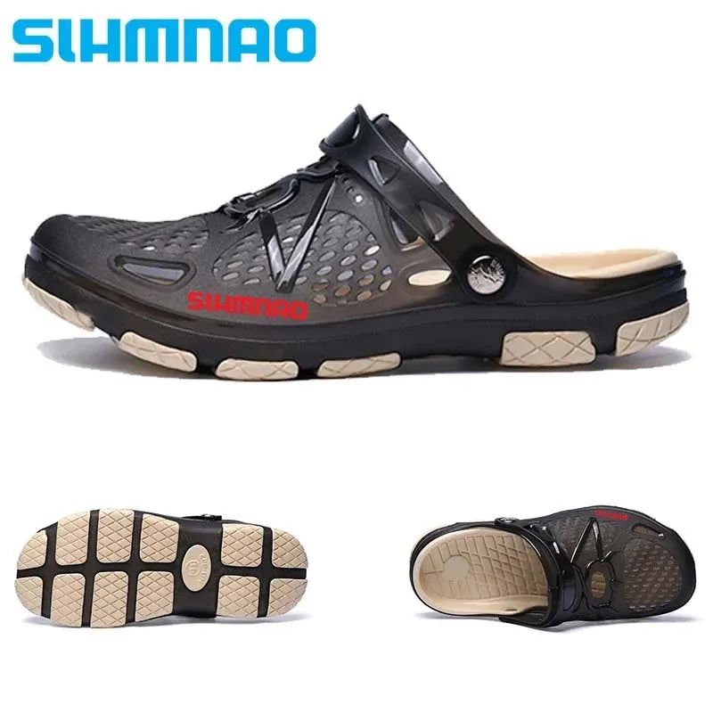 2026 Men's Summer Outdoor Sandals Anti-Skid Thick Soled Fishing Shoes - Lightweight Casual Beach Water Shoes - Durable Breathable Garden Clogs & Home Slippers