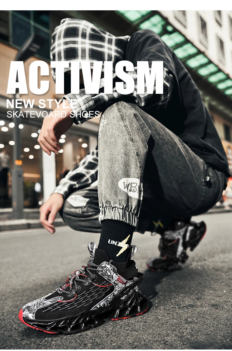 Elite Racer Series - Luxury Breathable Performance Sneakers - Men's Urban Fashion Trainer - SKU-CODE