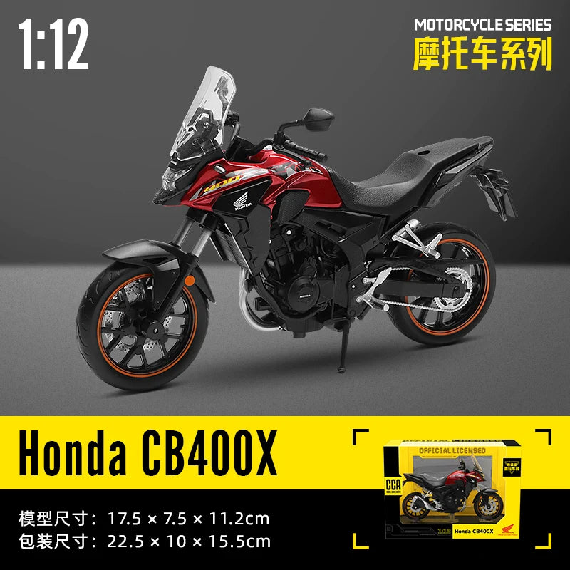 MSZ CCA 1:12 SUZUK GSX-R1000 with base alloy die-cast car motorcycle model, toy gift giving, die-cast static motorcycle model