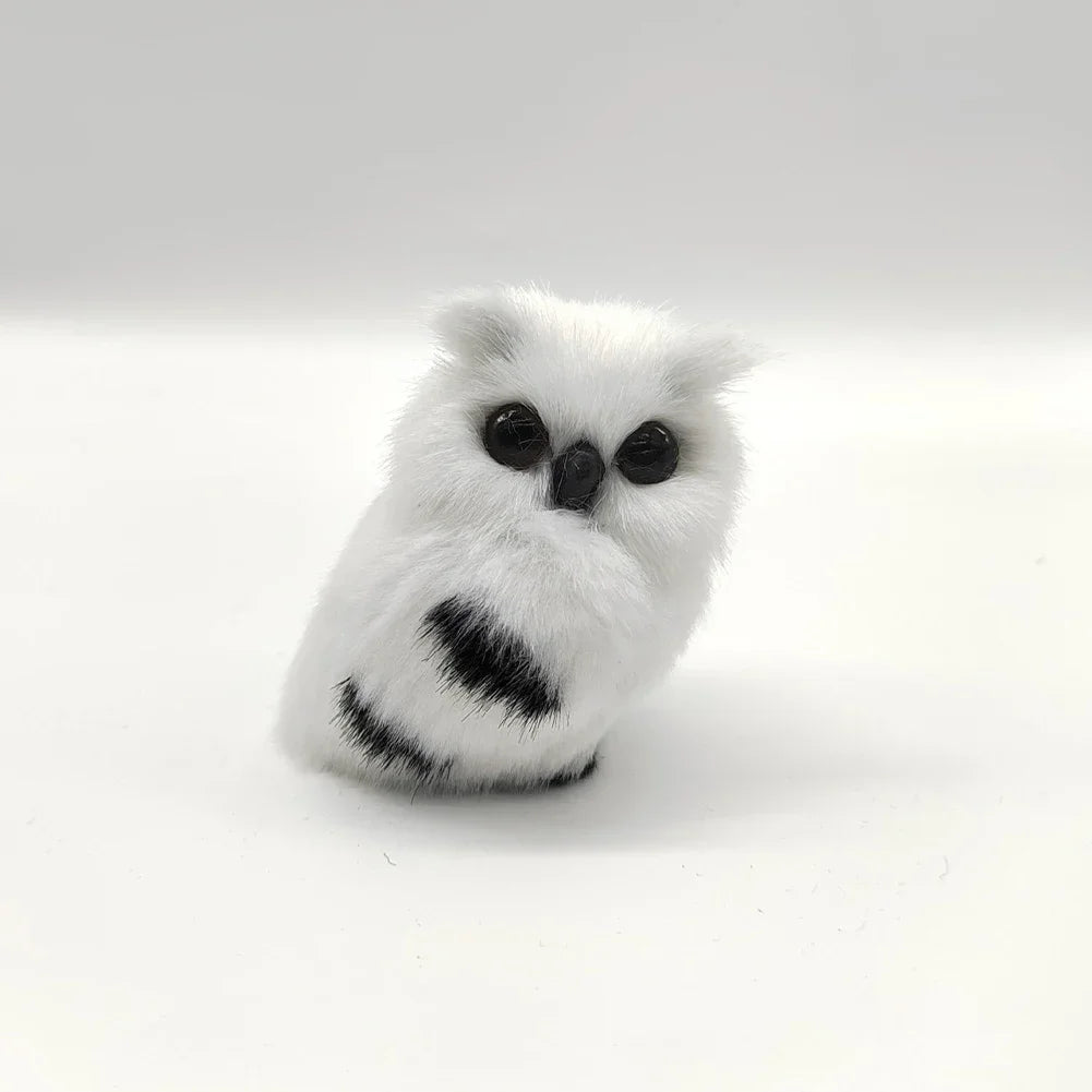 Simulation Owl Ornaments Plush Toys Cute Doll Artificial Fur Toy Christmas Tree Decor Pendant Christmas Gift For Kids Home Decor - trendingshoping.com