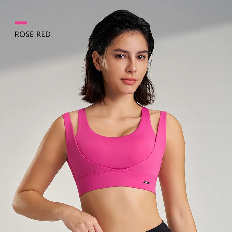 Women’s Sports Top Gym Tank Supportive Sports Bra High Elasticity Fitness Crop Top