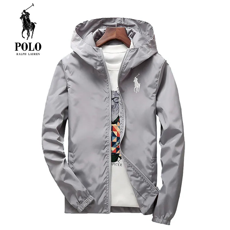 Men's Waterproof Hiking Jacket - Lightweight Hooded Sun Protection Windbreaker for Fishing, Running & Outdoor Sports