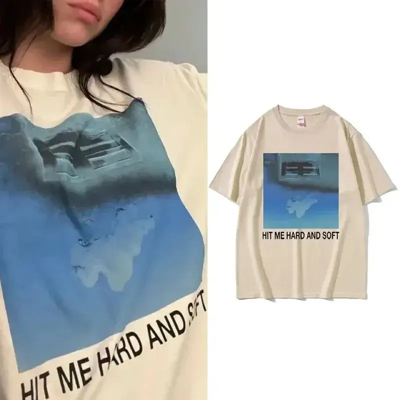 2025 HipHop Street T-Shirt Hit Me Hard and Soft Tour T-Shirt Men Women Fashion Cotton Loose Cozy Short Sleeve T-shirts Fans Gift