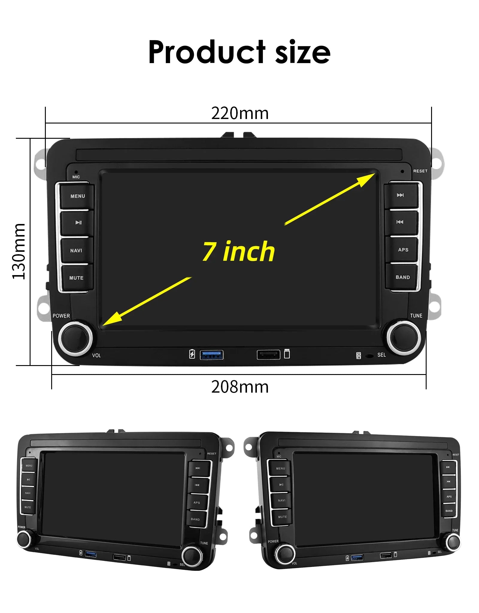 Android 13 Car Radio for VW POLO GOLF 5 6 Plus PASSAT B6 JETTA TIGUAN TOURAN SHARAN SCIROCCO CADDY Seat Carplay Audio Stereo GPS - trendingshoping.com