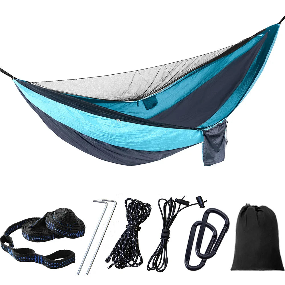 Naturehike Two Person Camping Hammock With Mosquito Net Ultralight Outdoor Hanging Swing For Adults