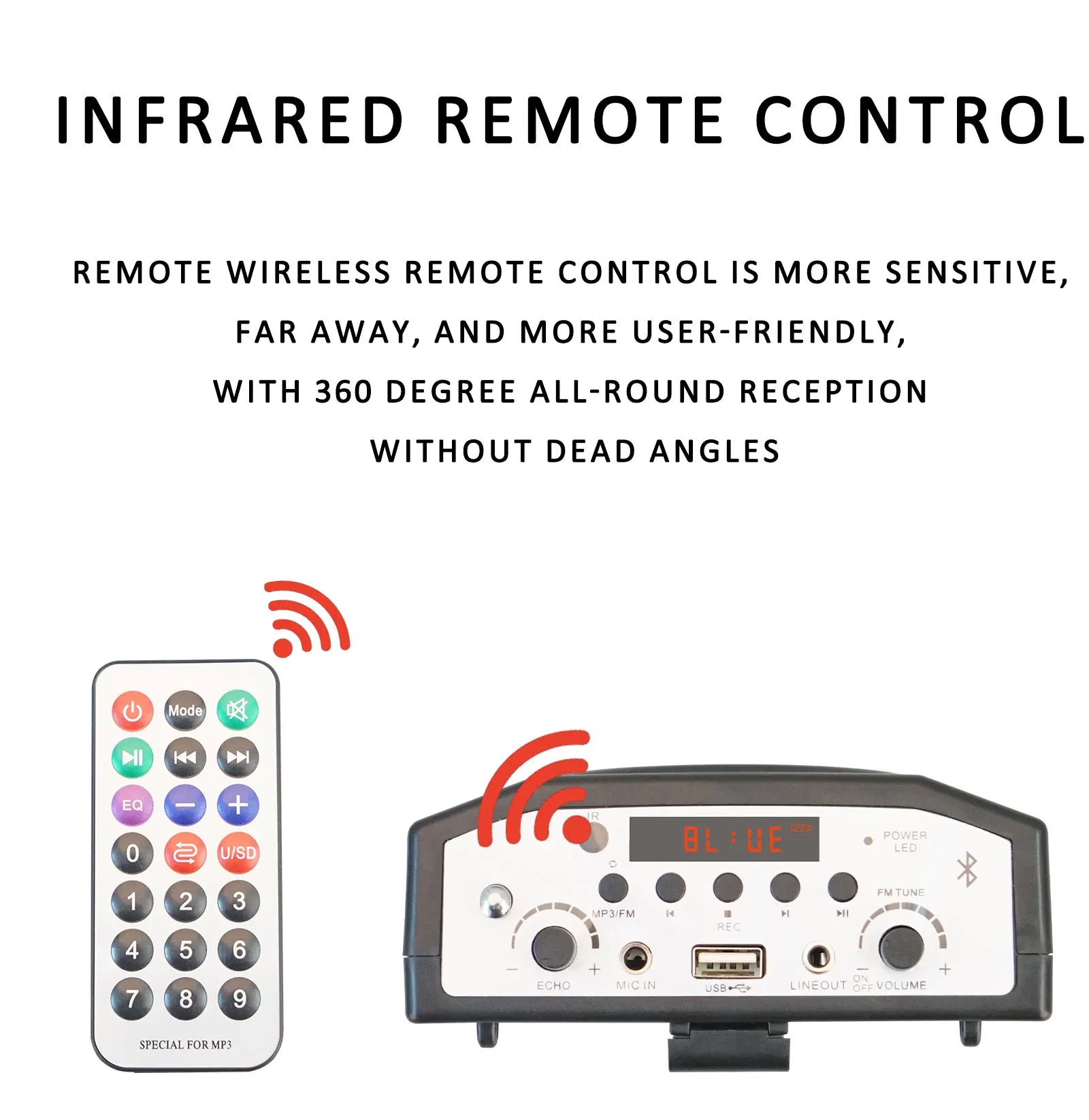 Speaker for Teachers Loudspeaker Microphone Portable Voice Amplifier Mini Wired Audio Natural Stereo Sound Speech