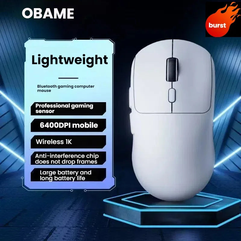 New M348 Wireless Bluetooth Gaming Mouse 6400DPI Lightweight Long Battery Life 2.4GHz Wireless Receiver