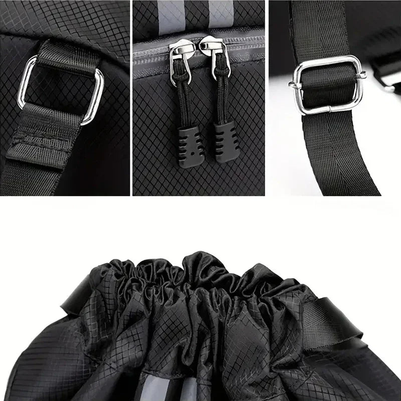 Unisex Sports Backpack with Drawstring, Shoe & Ball Compartment for Basketball Soccer Gym