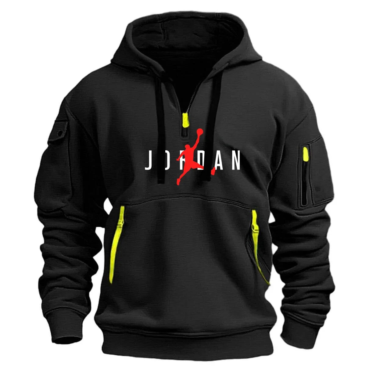 Men's hooded casual, loose-fit hooded fashionable sports hoodie shirt