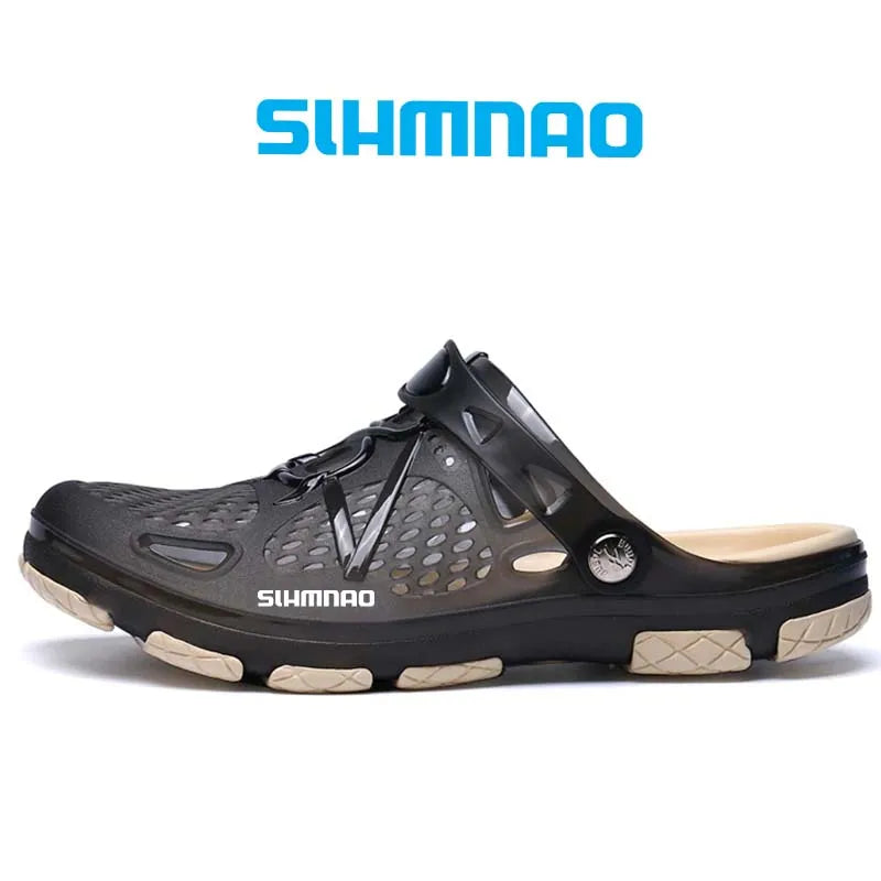 2026 Men's Summer Outdoor Sandals Anti-Skid Thick Soled Fishing Shoes - Lightweight Casual Beach Water Shoes - Durable Breathable Garden Clogs & Home Slippers