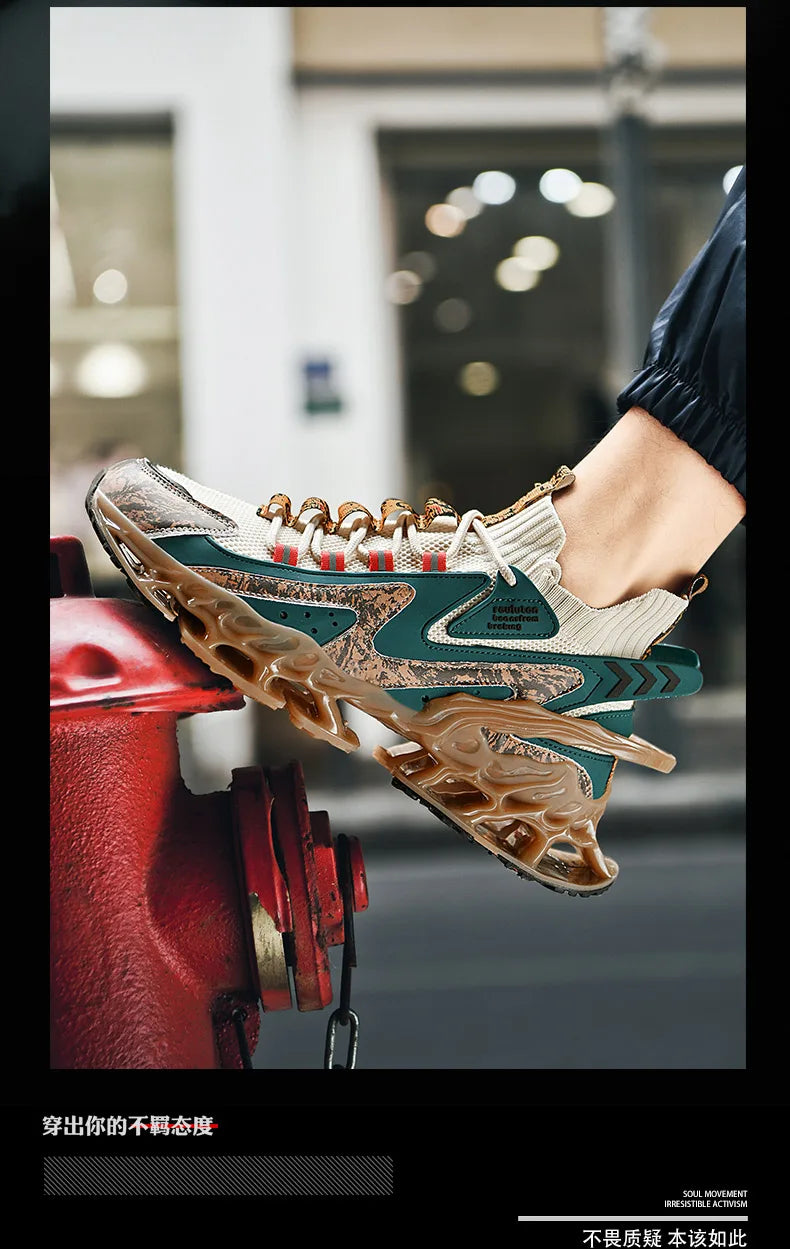 Elite Racer Series - Luxury Breathable Performance Sneakers - Men's Urban Fashion Trainer - SKU-CODE