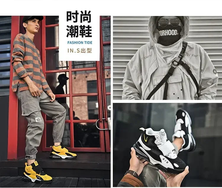 2025 Air Cushion Basketball Sneakers | Breathable Men & Women Outdoor Training Shoes