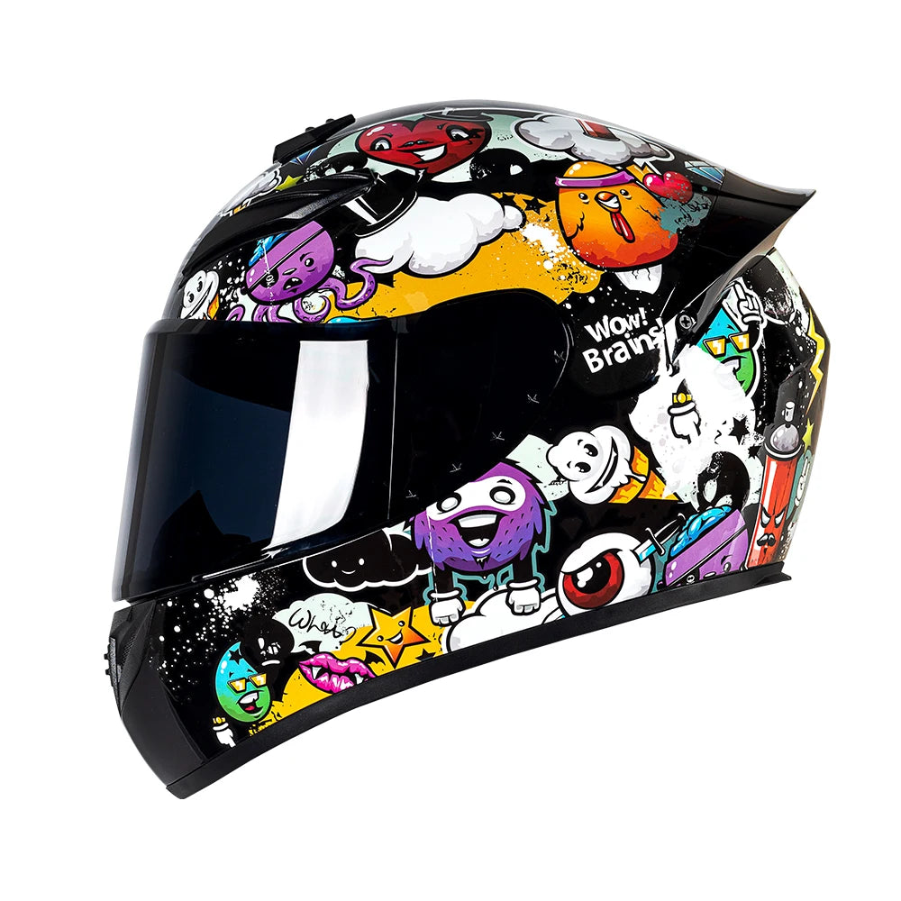 DOT Motorcycle Helmet cruise retro Motocross Full Face Helmet men and women four seasons Helmet riding Helmet Casco Capacete