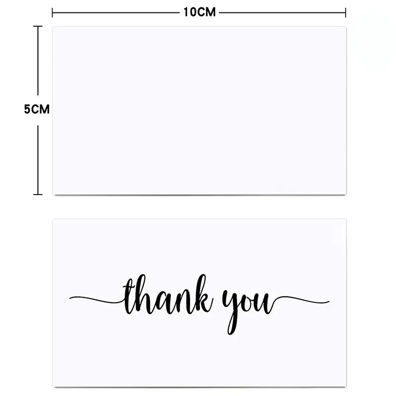 50pcs Thank You For Your Order Card Custom Write Your Business Card Small Business Gifts Decoration Goods Follow Card