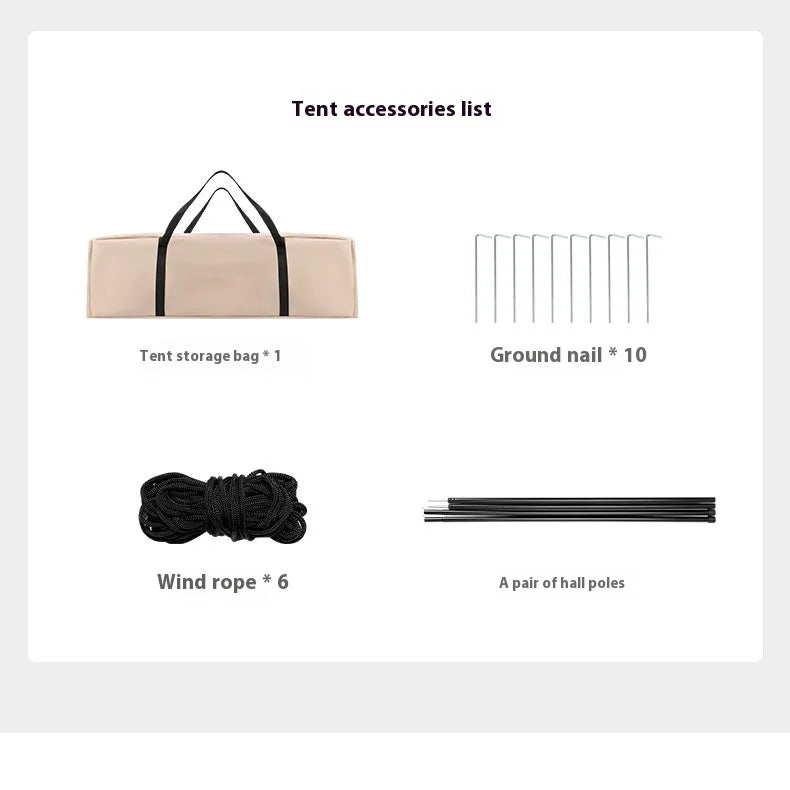 Lohascamping Large Inflatable Camping Air Tent For 4 To 5 People Family Hiking Outdoor Dome Shelter