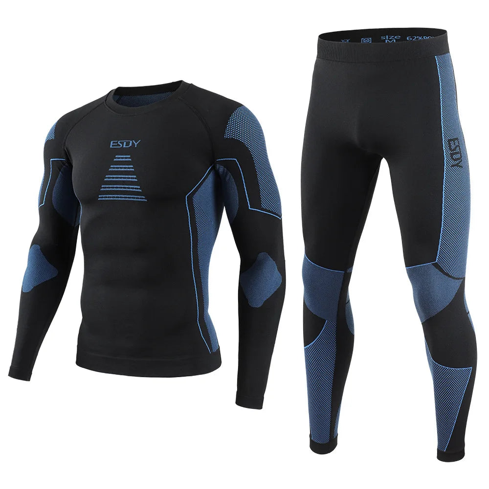 Men’s Tactical Compression Underwear Set - Quick-Dry Base Layer for Fitness & Running
