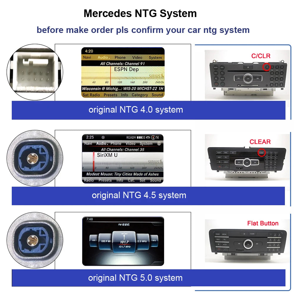 8.8" Display Touch Screen Android Radio Car Head Unit For Mercedes C Class W204 2011-2014 BT WIFI GPS Navi Wireless Carplay Auto - trendingshoping.com