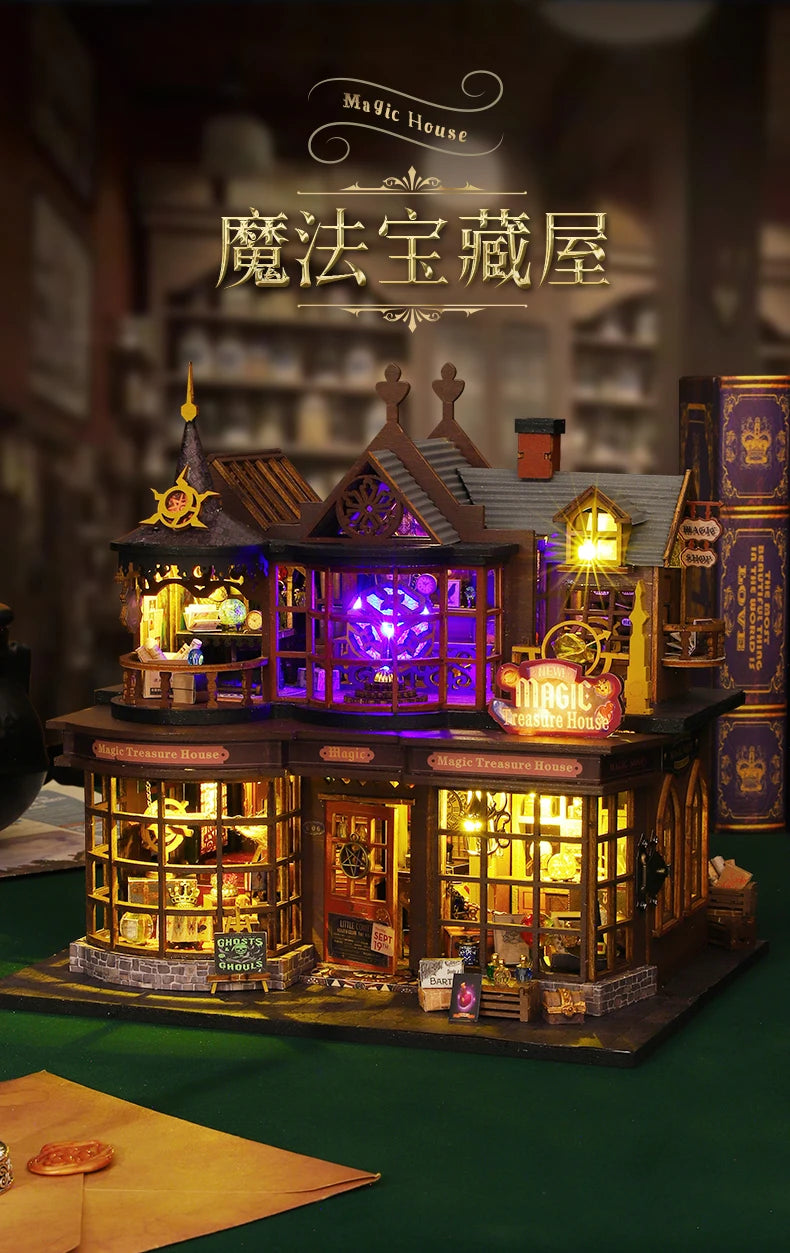 DIY Miniature Magic Treasure House Book Nook