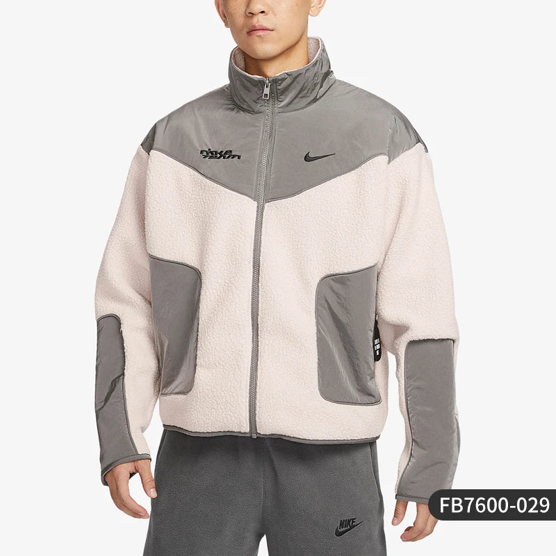 Men's Winter Polar Fleece Casual Warm Jacket - FB7600-029 - Anthracite/Black