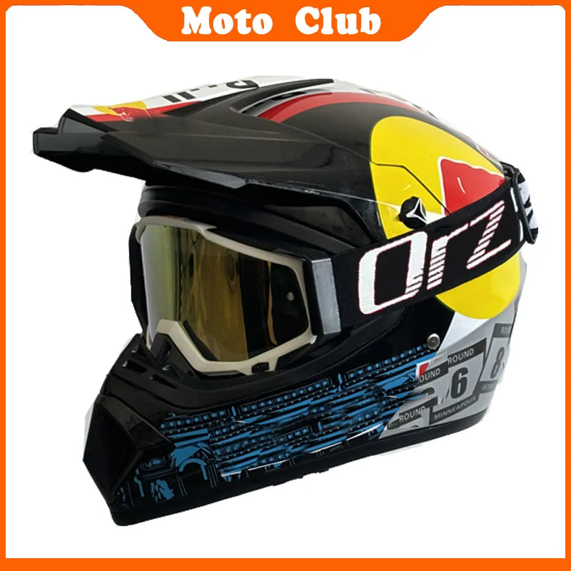 Kids Motocross Motorcycle Helmet Off Road Protective Helmet with Goggles