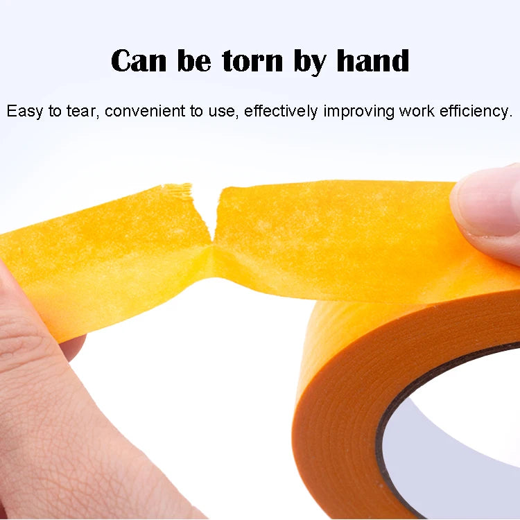 yellow Adhesive Masking Tape | Textured Paper for Car Paint & Decorationting Model Tool