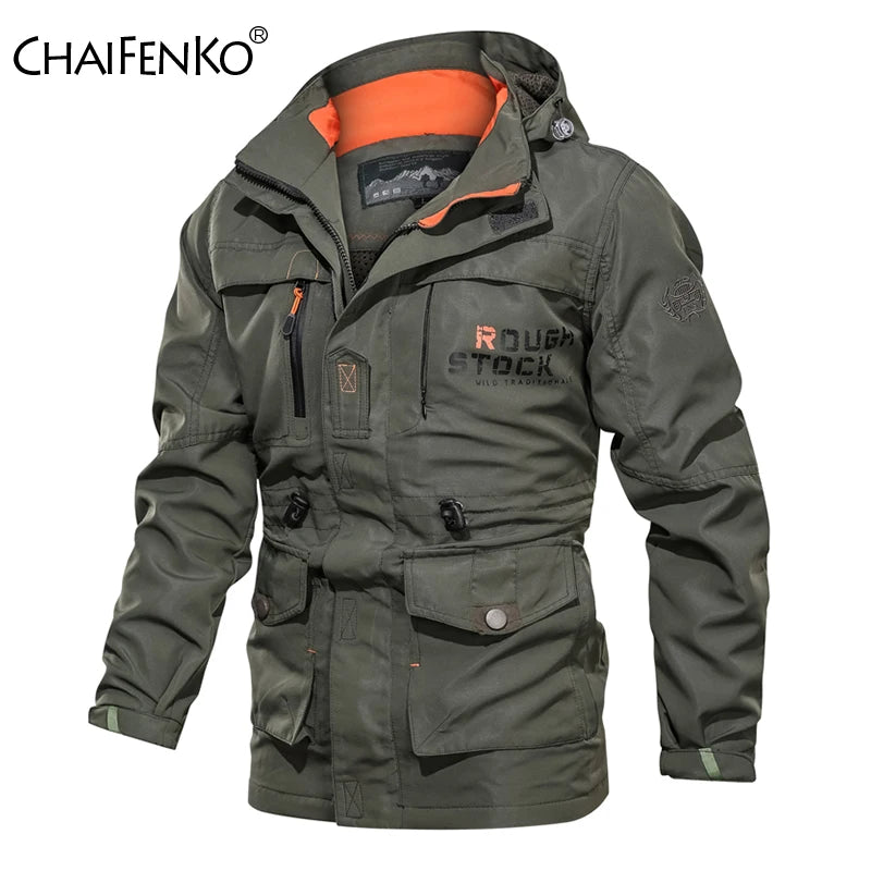 Men Outdoor Jacket Spring Autumn New Hooded Casual Jacket Men Windproof Windbreaker Coat Men Camping Lnterchange Jacket Men