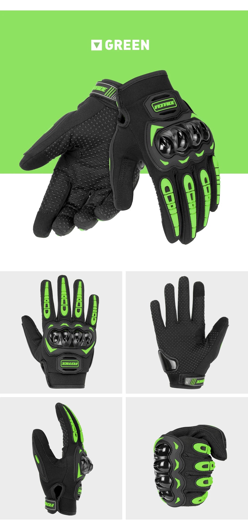 Motorcycle Riding Gloves Full Finger Touch Screen Waterproof Summer Gloves