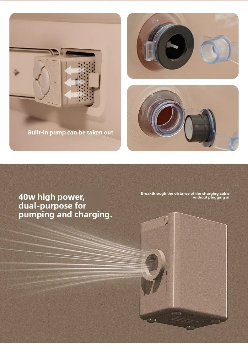 Outdoor Camping Inflatable Sofa Portable Folding Air Mattress For Hiking Tent Home Use