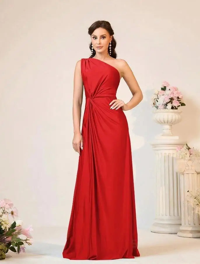 Women's Elegant Backless Evening Gown - European Style Banquet & Gala Dress
