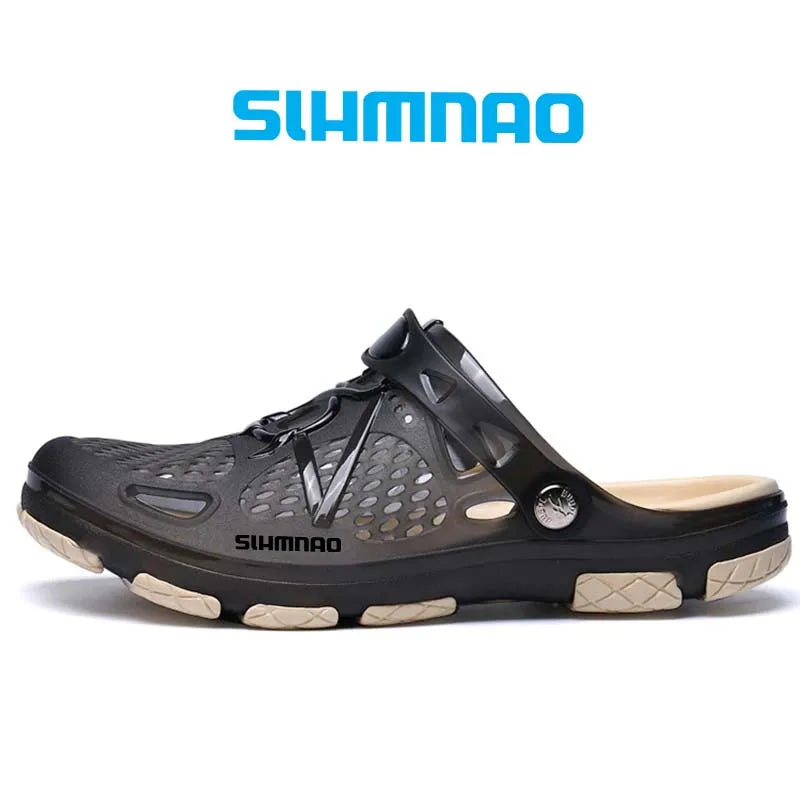 2026 Men's Summer Outdoor Sandals Anti-Skid Thick Soled Fishing Shoes - Lightweight Casual Beach Water Shoes - Durable Breathable Garden Clogs & Home Slippers