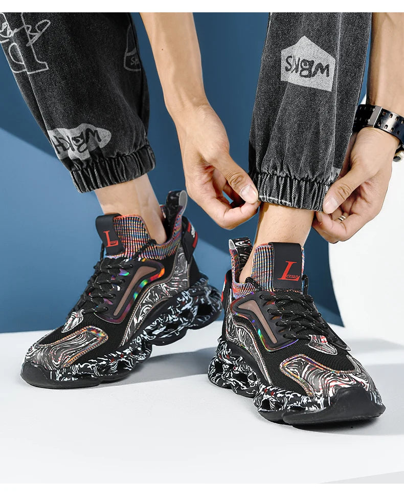 Elite Racer Series - Luxury Breathable Performance Sneakers - Men's Urban Fashion Trainer - SKU-CODE