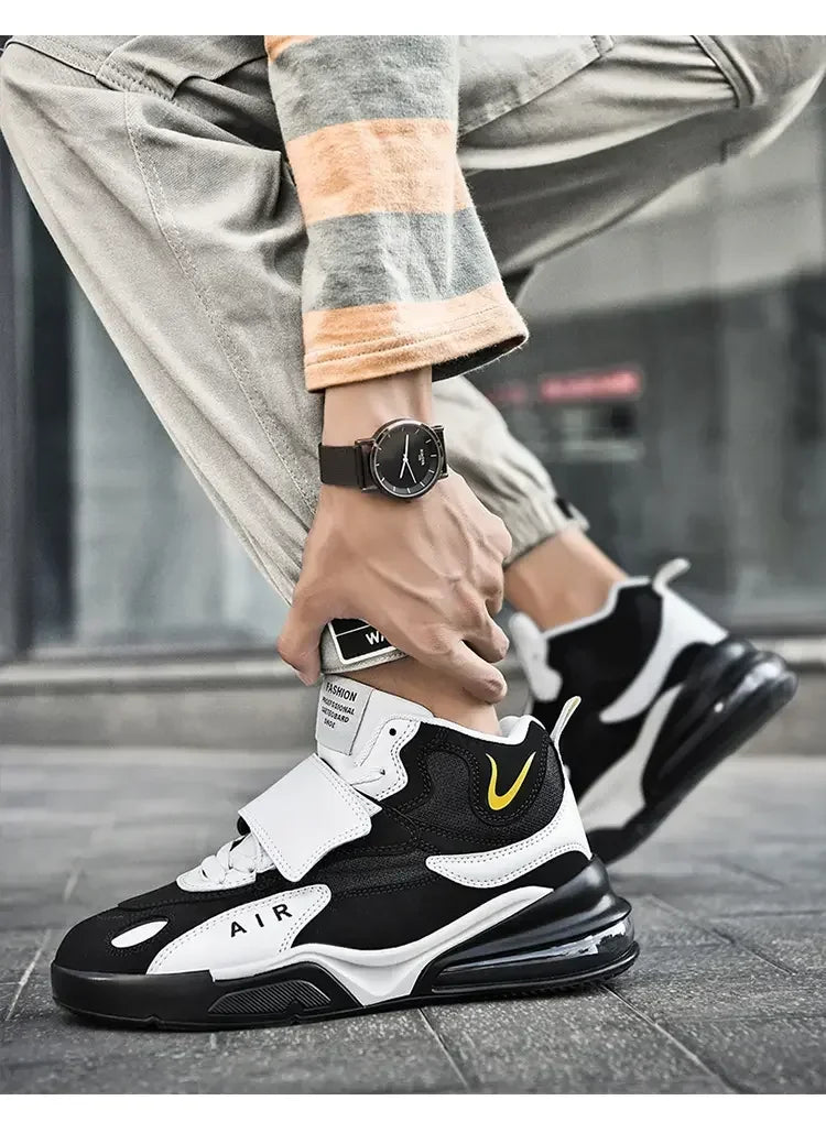 2025 Air Cushion Basketball Sneakers | Breathable Men & Women Outdoor Training Shoes