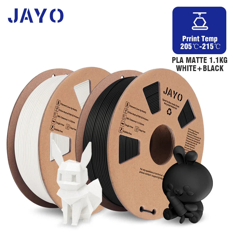 JAYO PETG/PLA/SILK/PLA Meta/PLA+/ABS 2Rolls 3D Printing Filament 1.75MM Children Creative Model Material For 3D Pen Filament - trendingshoping.com
