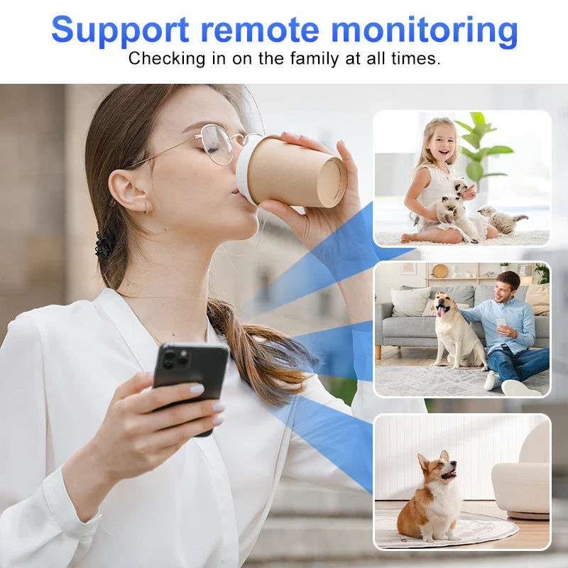 Smart Wifi Home Security Camera HD With Real Time App Alerts Two Way Audio Motion Tracking Indoor Camera For Baby Pet